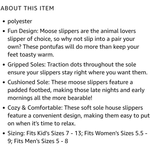 Lazy Paws Adult Sized Animal Slippers - Picture 4 of 10